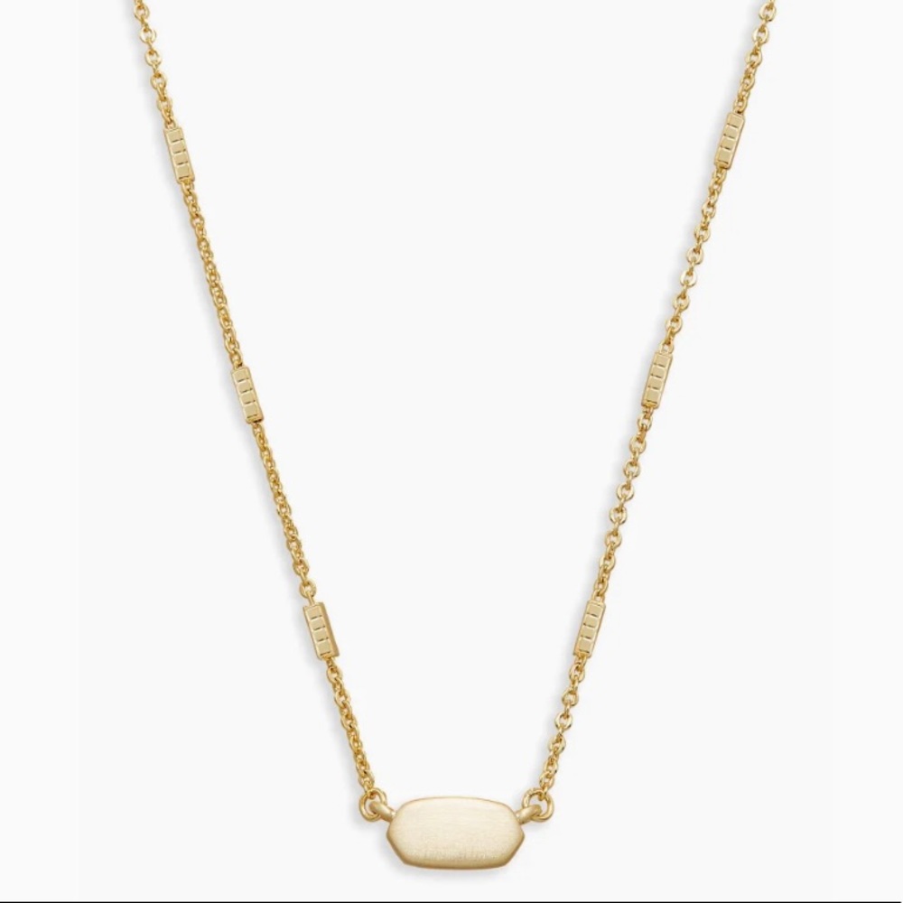Kendra Scott Fern Pendant Necklace In Gold